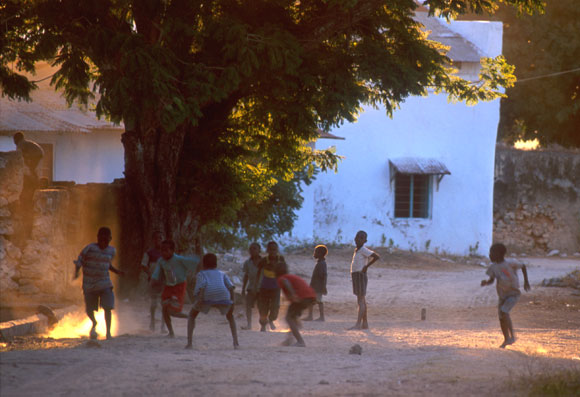 Football in the Early Evening